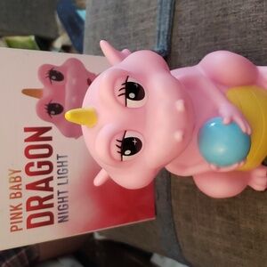 Baby Dragon Nightlight: 7 Colors, Touch or Remote Control by Dreamscape Design